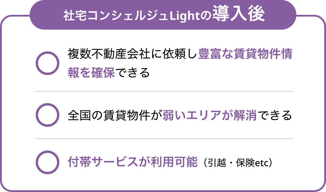 Trouble2：エリアごとに不動産会社が違うので手配が面倒